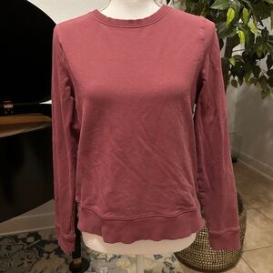 Athleta Mauve Long Sleeve Sweatshirt
